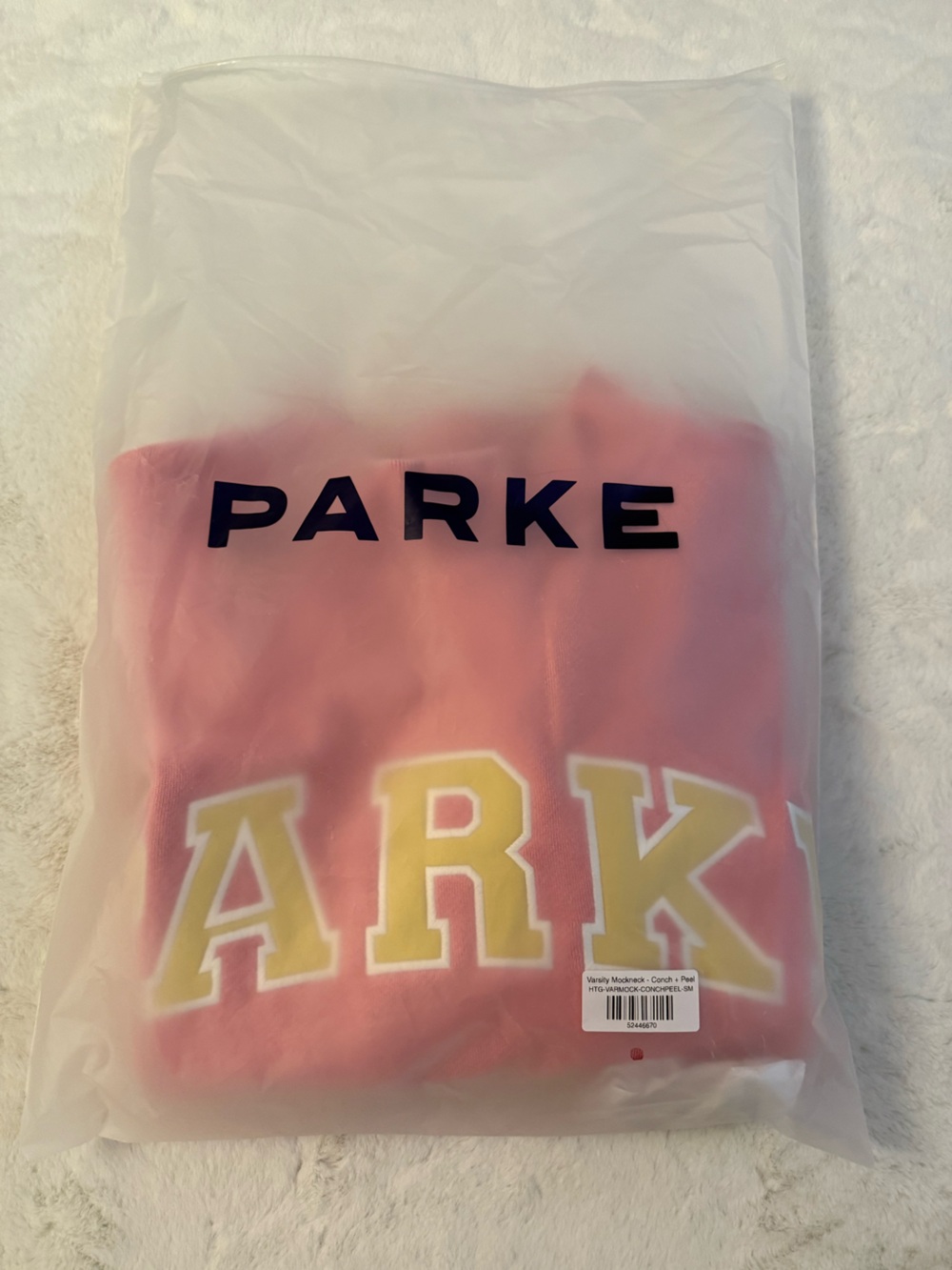 PARKE Varsity Sweatshirt Heritage Starburst Summerland Collection S/M NWT - Picture 2 of 9